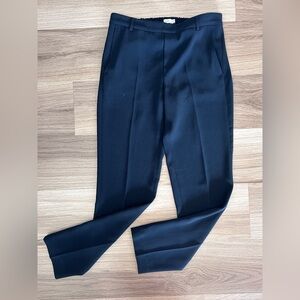 Vince Classic Trouser Pant Tapered Anke Black Size 6 Pull On Style